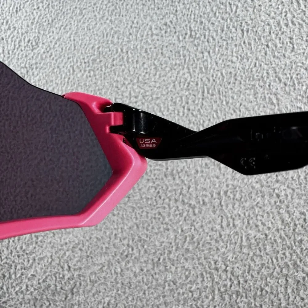 Oakley Flight Jacket Neon Pink Prizm Sunglasses